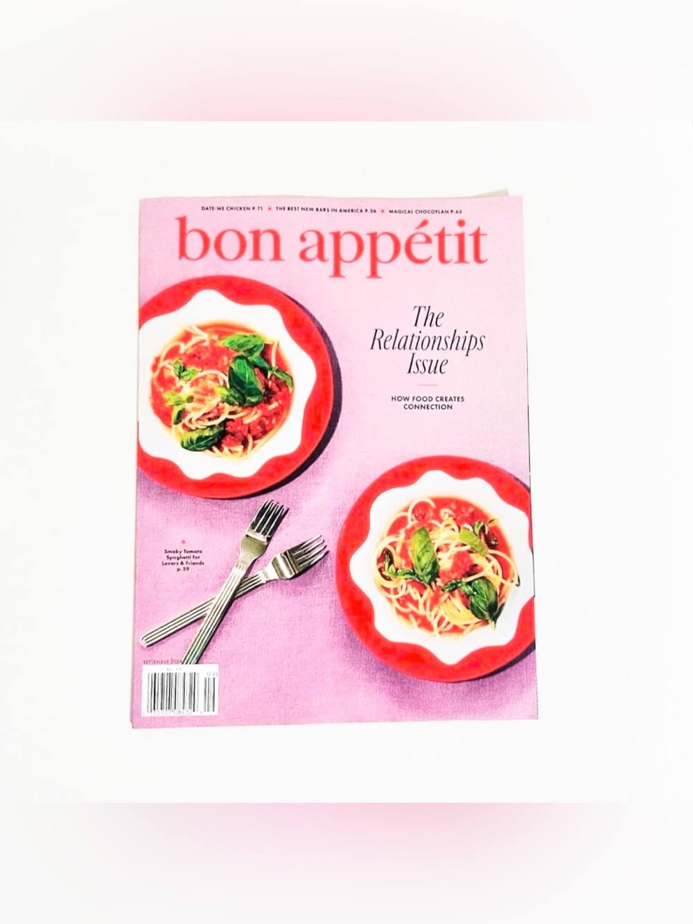 ⭐️5 For 25⭐️ Bon Appetit Magazine - September 2024 - The Relationships Issue